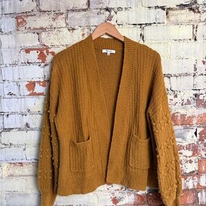 Madewell Mustard Bauble Cardigan
